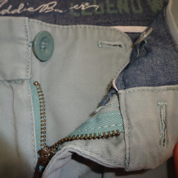Eddie Bauer Capris P4 Zip Closure Pockets Stone Blue - Picture 11 of 15